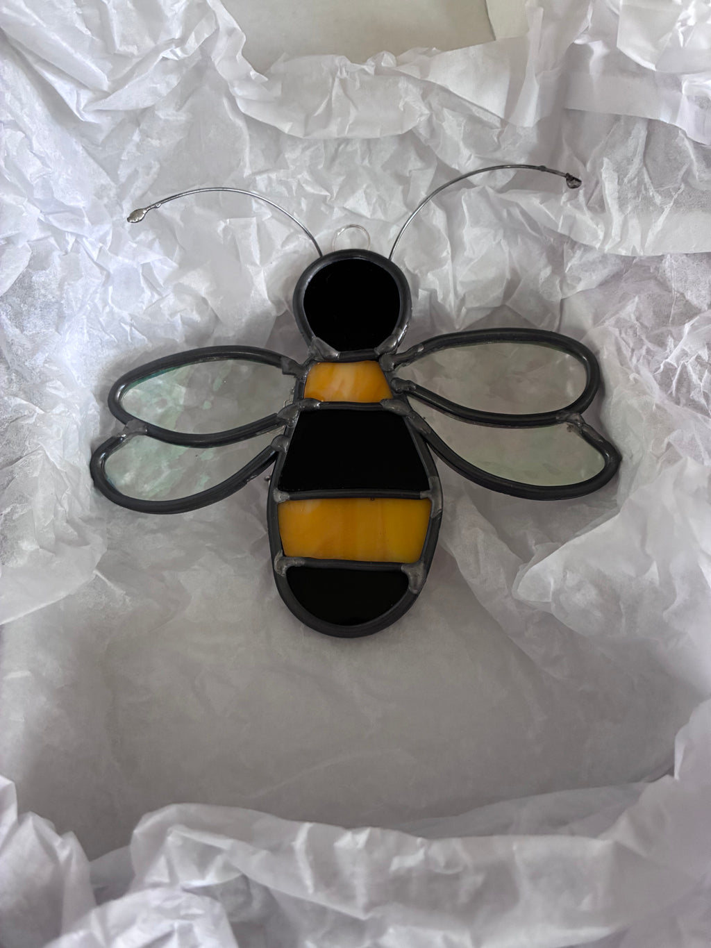 Bumble Bee - Handmade Stained Glass Sun Catcher