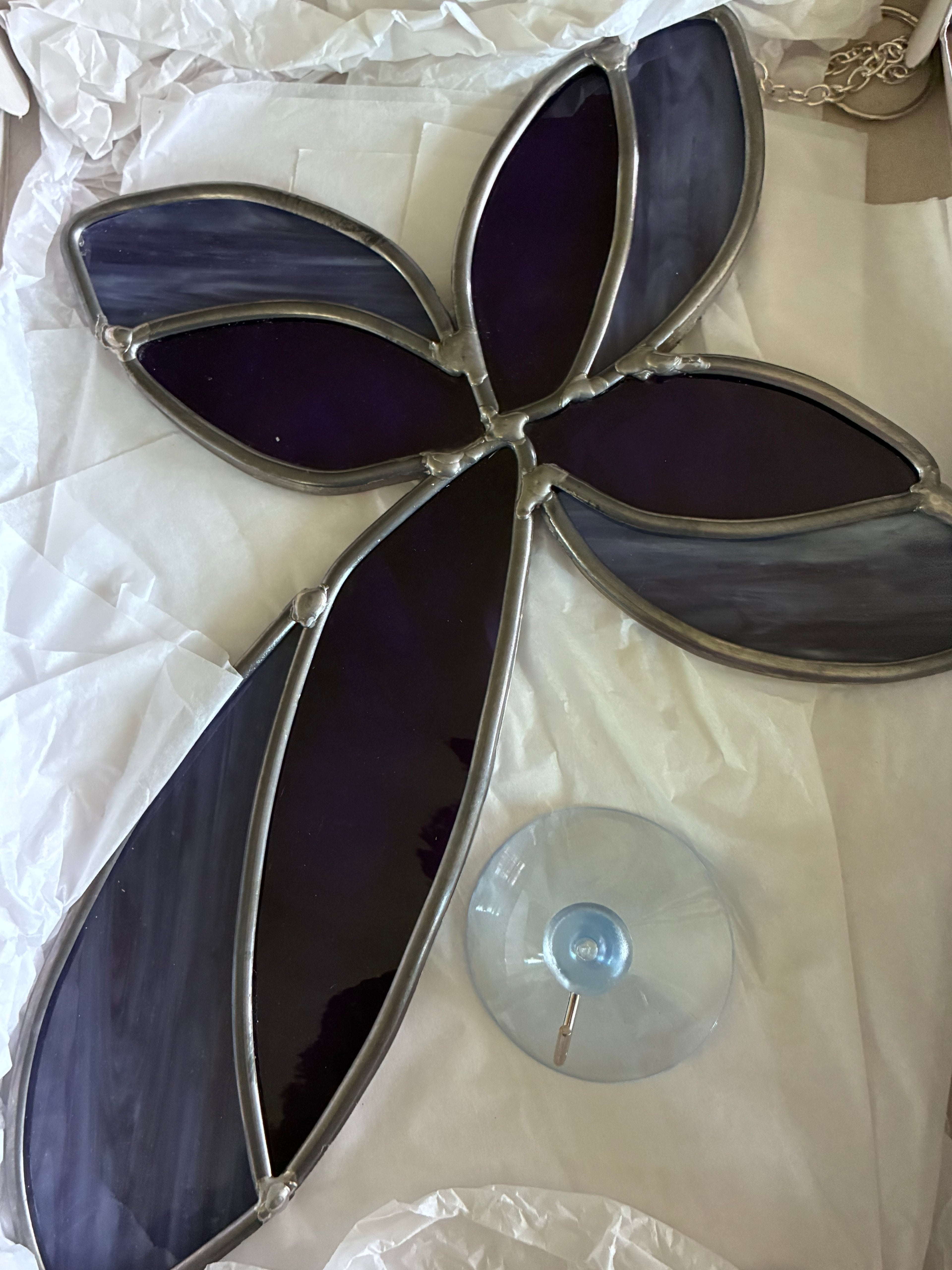 Purple Cross - Sun Catcher
