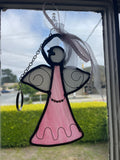 Pink Glass Angel