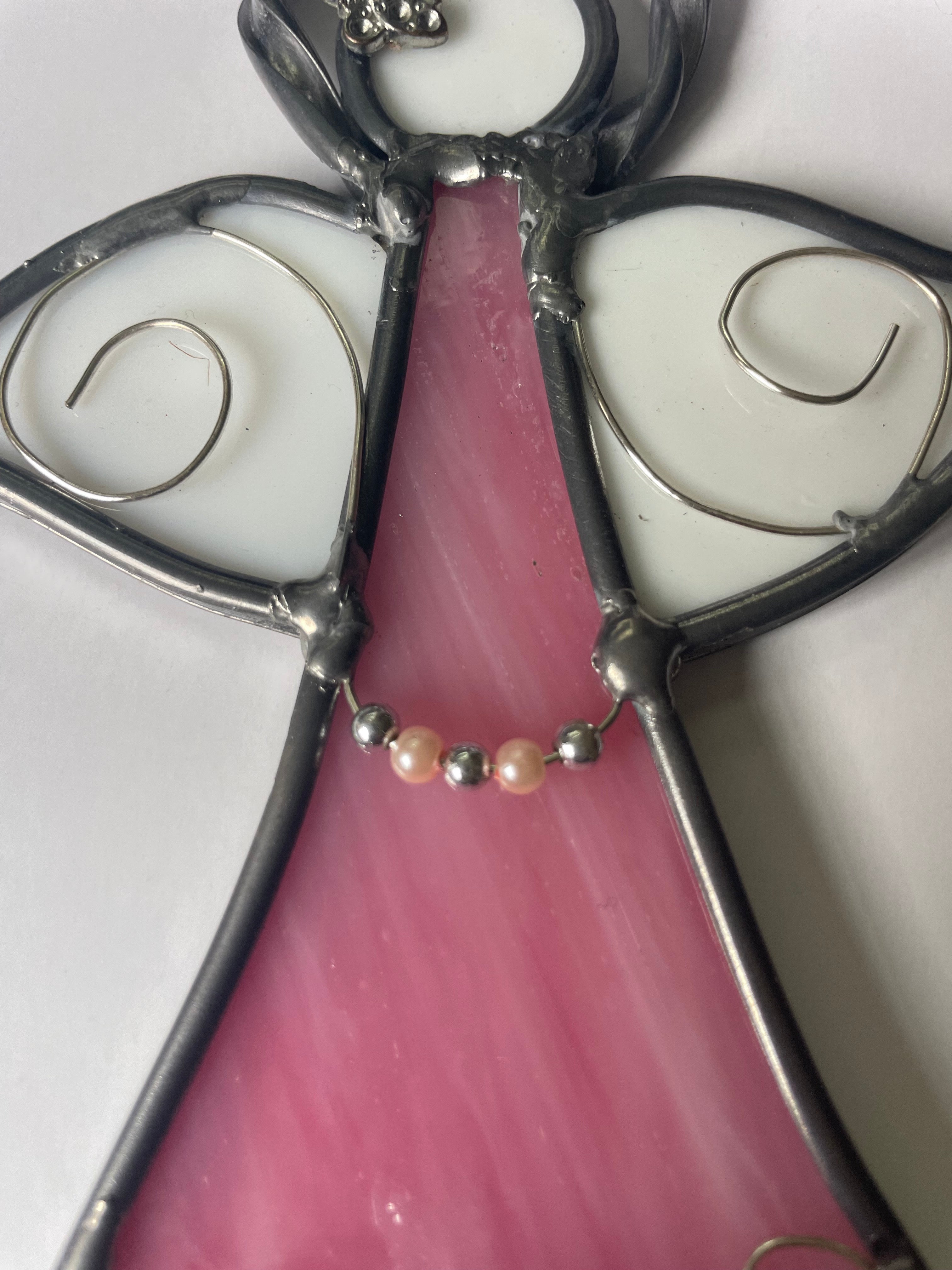 Pink Glass Angel